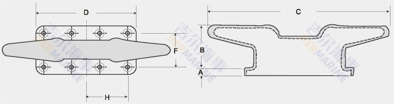 تصميم طراز Bollard Cleat